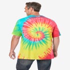 Lightweight Tie-Dye Crewneck Tee image number null