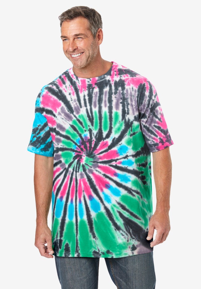 Lightweight Tie-Dye Crewneck Tee image number 0