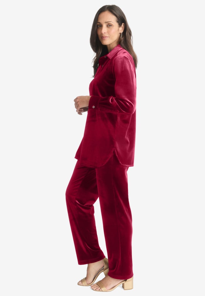 Velour Button 2-Piece Set image number 2