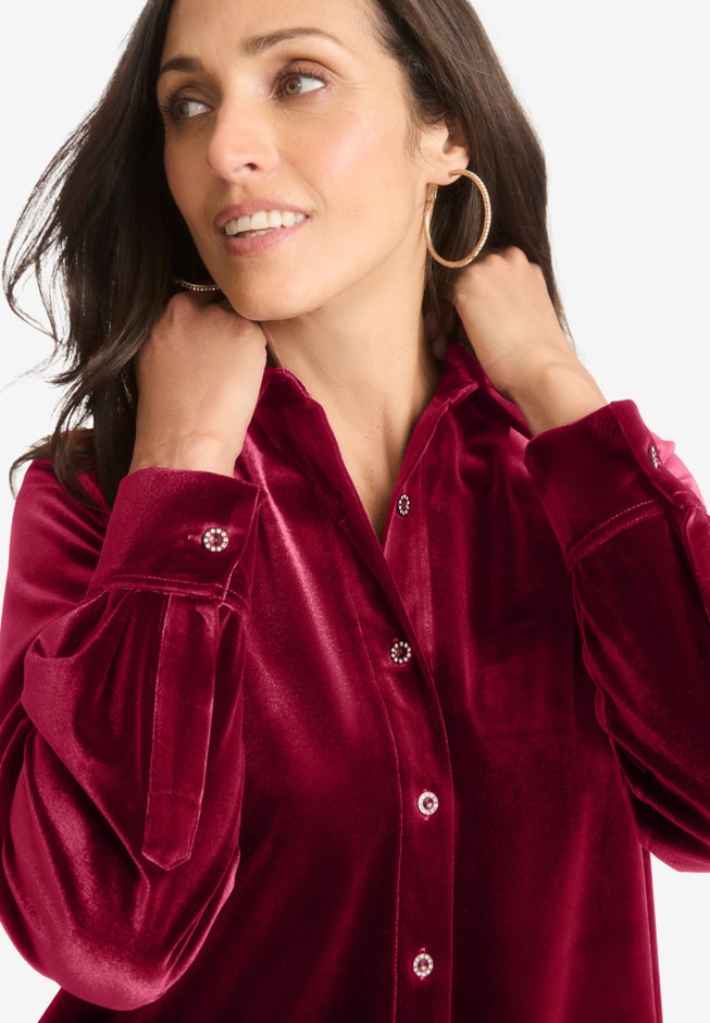 Velour Button 2-Piece Set image number 3