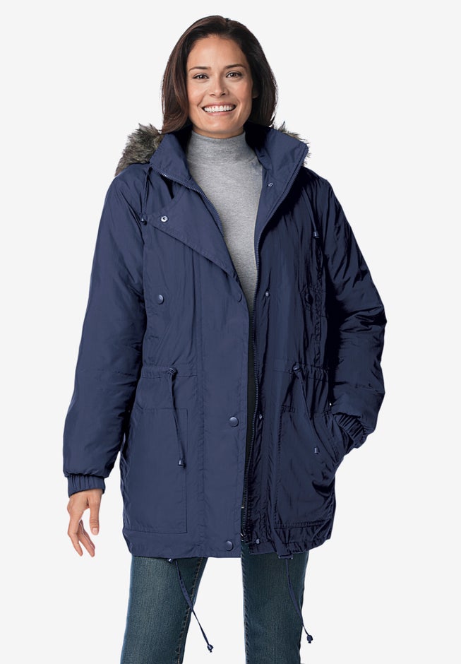 Quilt-Lined Taslon® Anorak image number 0
