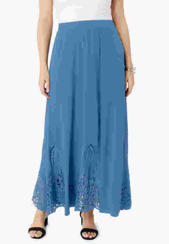 Ultrasmooth® Fabric Lace Maxi Skirt image number 0