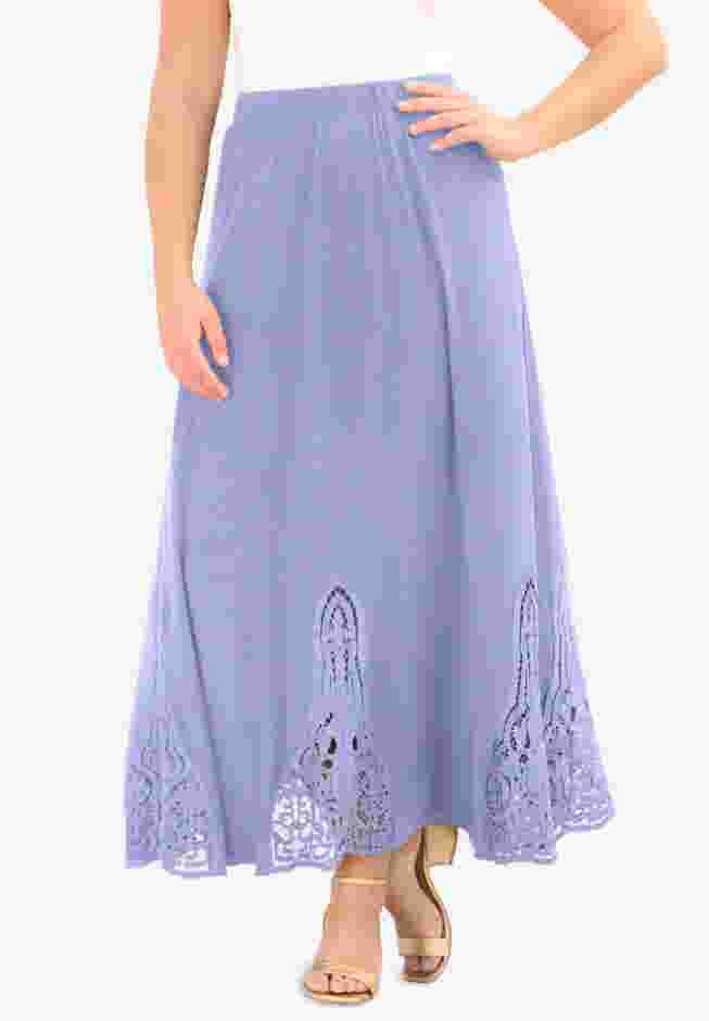 Ultrasmooth® Fabric Lace Maxi Skirt image number 0