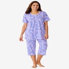 2-Piece Pintuck Tee and Capri Sleep Set image number null