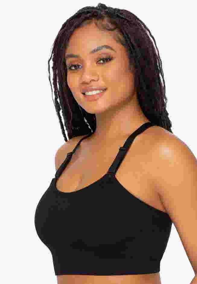 Smooth Seamless Comfort Wireless Longline Bra image number 2