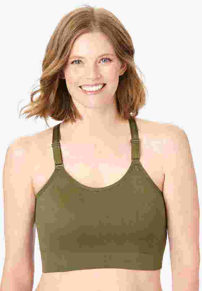 Smooth Seamless Comfort Wireless Longline Bra image number 0