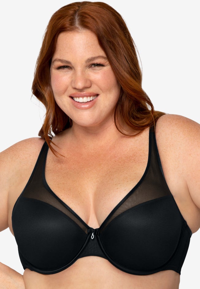 Sheer Mesh Plunge T-shirt Bra image number 0