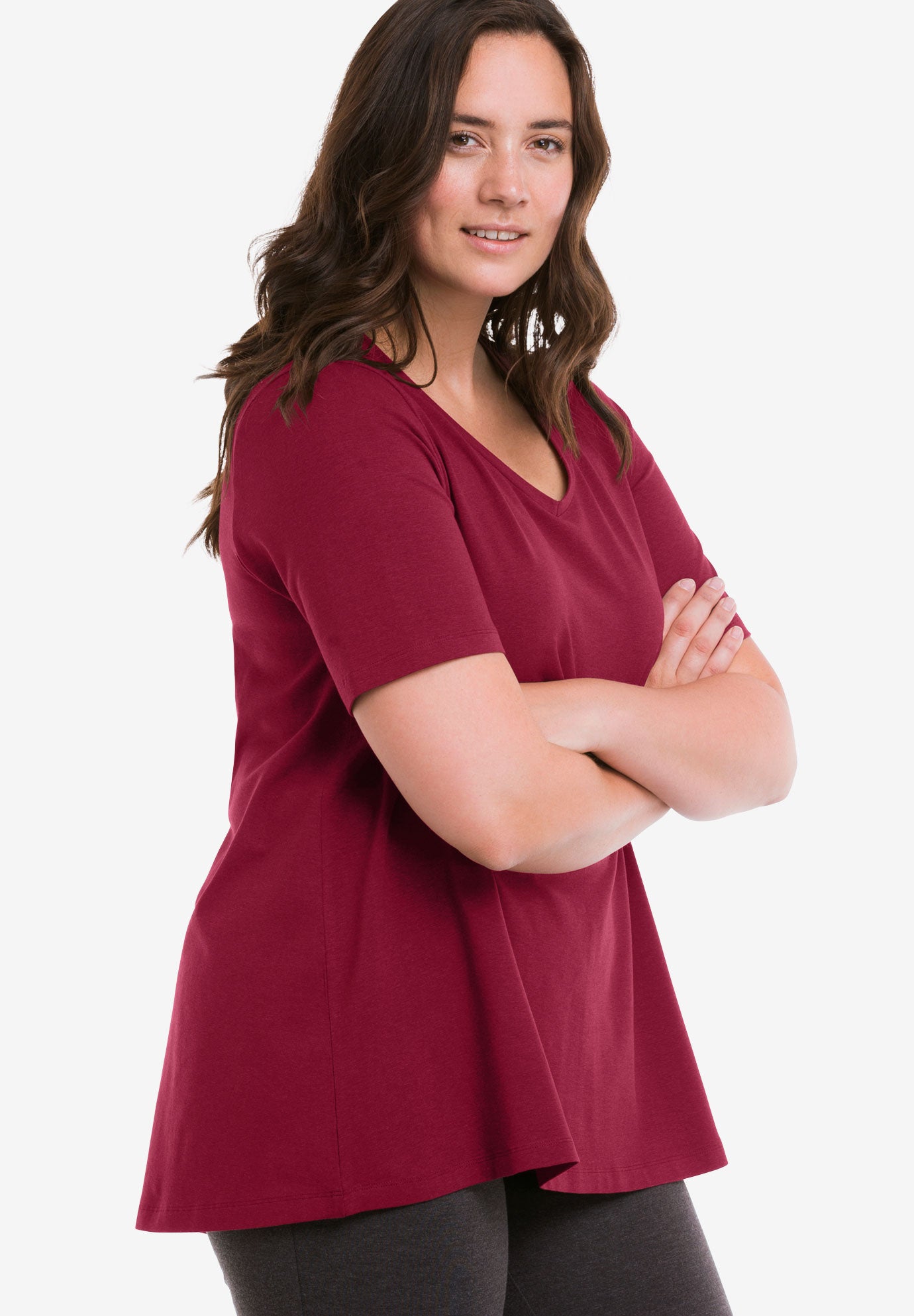 V-Neck A-Line Tunic image number 2