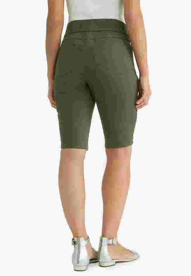 Comfort Waist Stretch Denim Bermuda Short image number 1