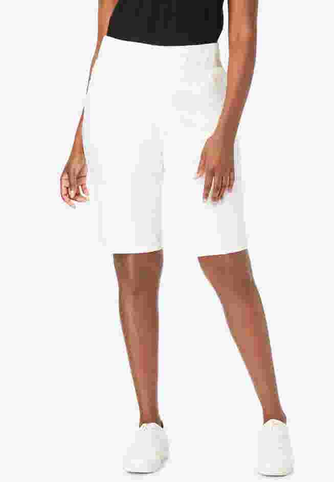 Comfort Waist Stretch Denim Bermuda Short image number 0