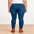 Mid-Rise Stretch Denim Pull-On 4 Pocket Jeggings image number 3