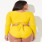 O-Ring Long Sleeve Bikini Top image number null