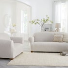 BH Studio Ikat Stretch Extra-Long Sofa Slipcover image number null