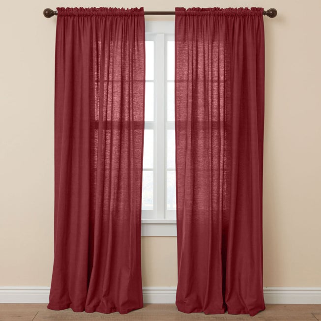 Poly Cotton Canvas Rod-Pocket Panel image number 0