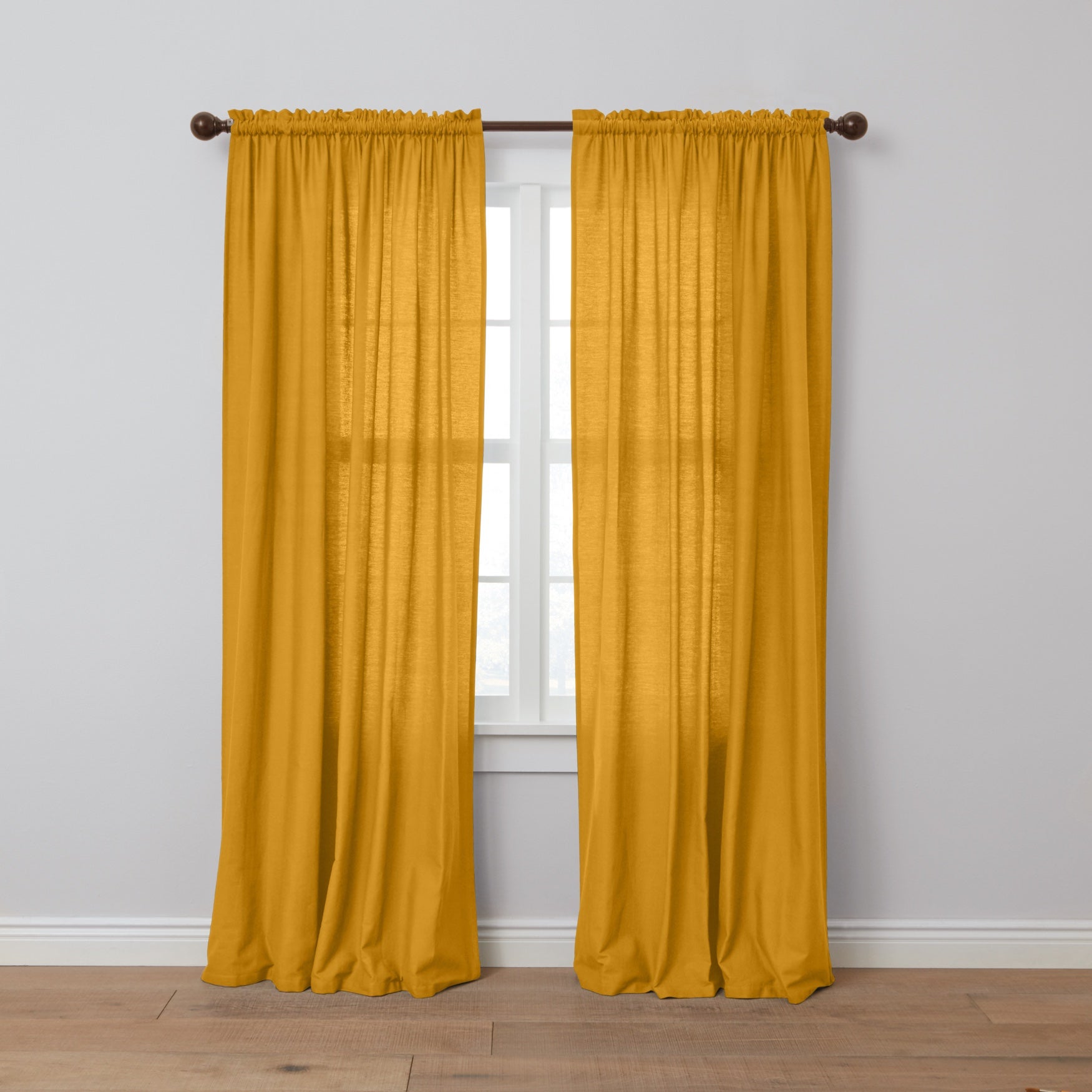 Poly Cotton Canvas Rod-Pocket Panel image number 0