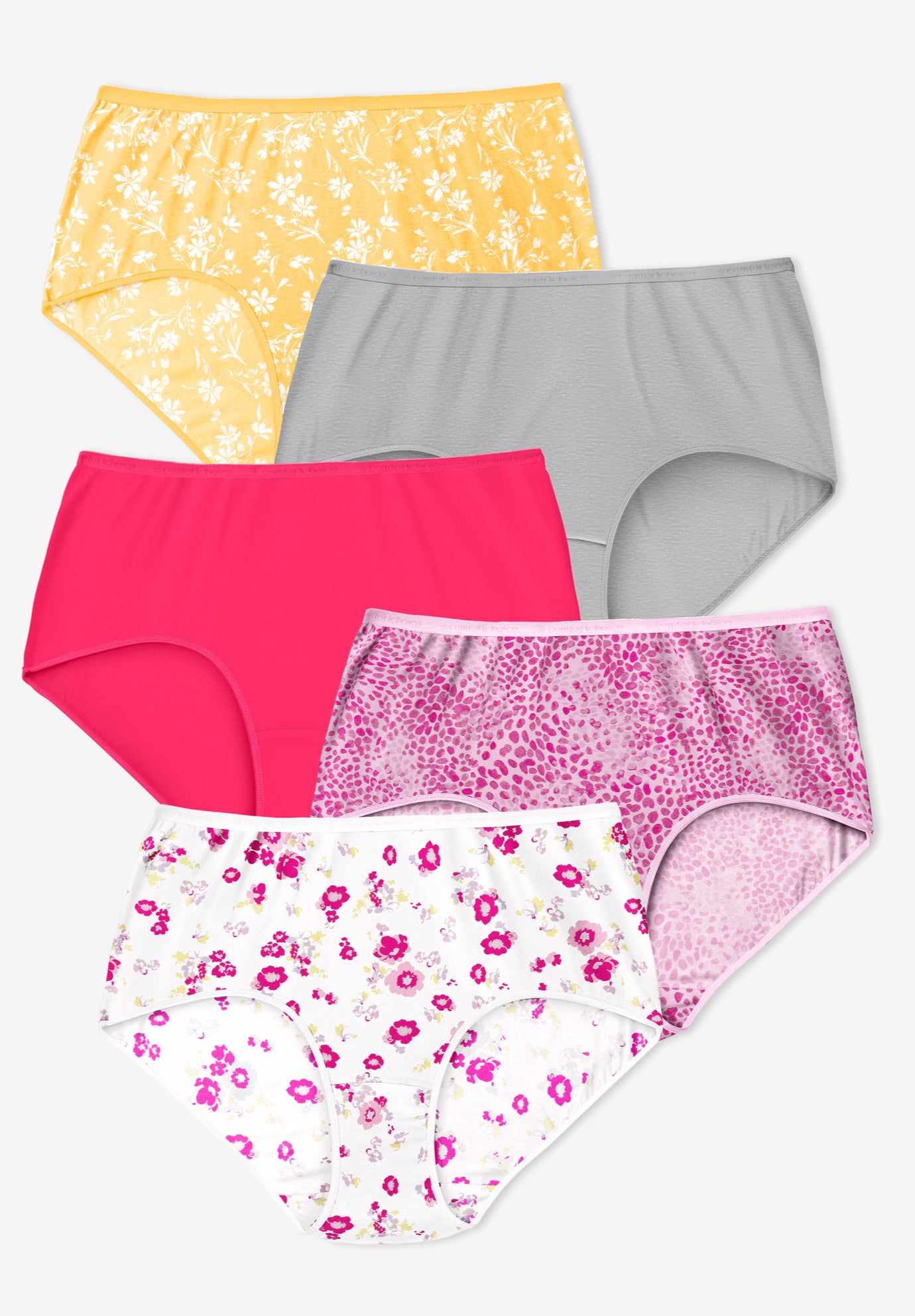 5-Pack Tag-free Full Coverage Cotton Brief image number 0