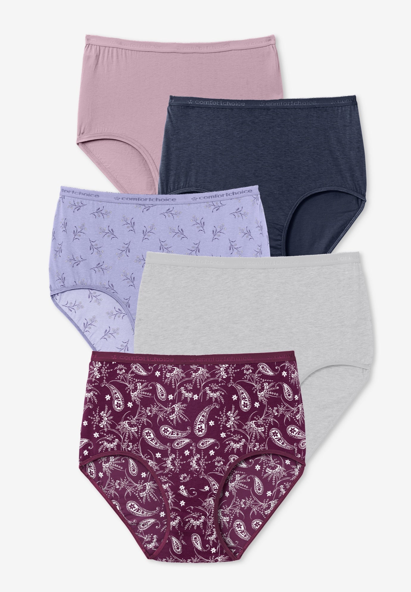 5-Pack Tag-free Full Coverage Cotton Brief image number 0