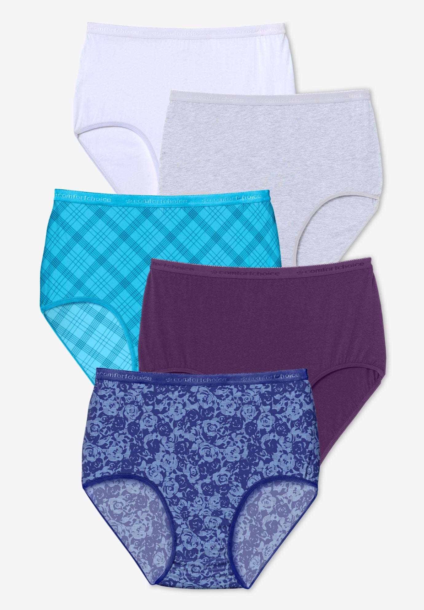 5-Pack Tag-free Full Coverage Cotton Brief image number 0