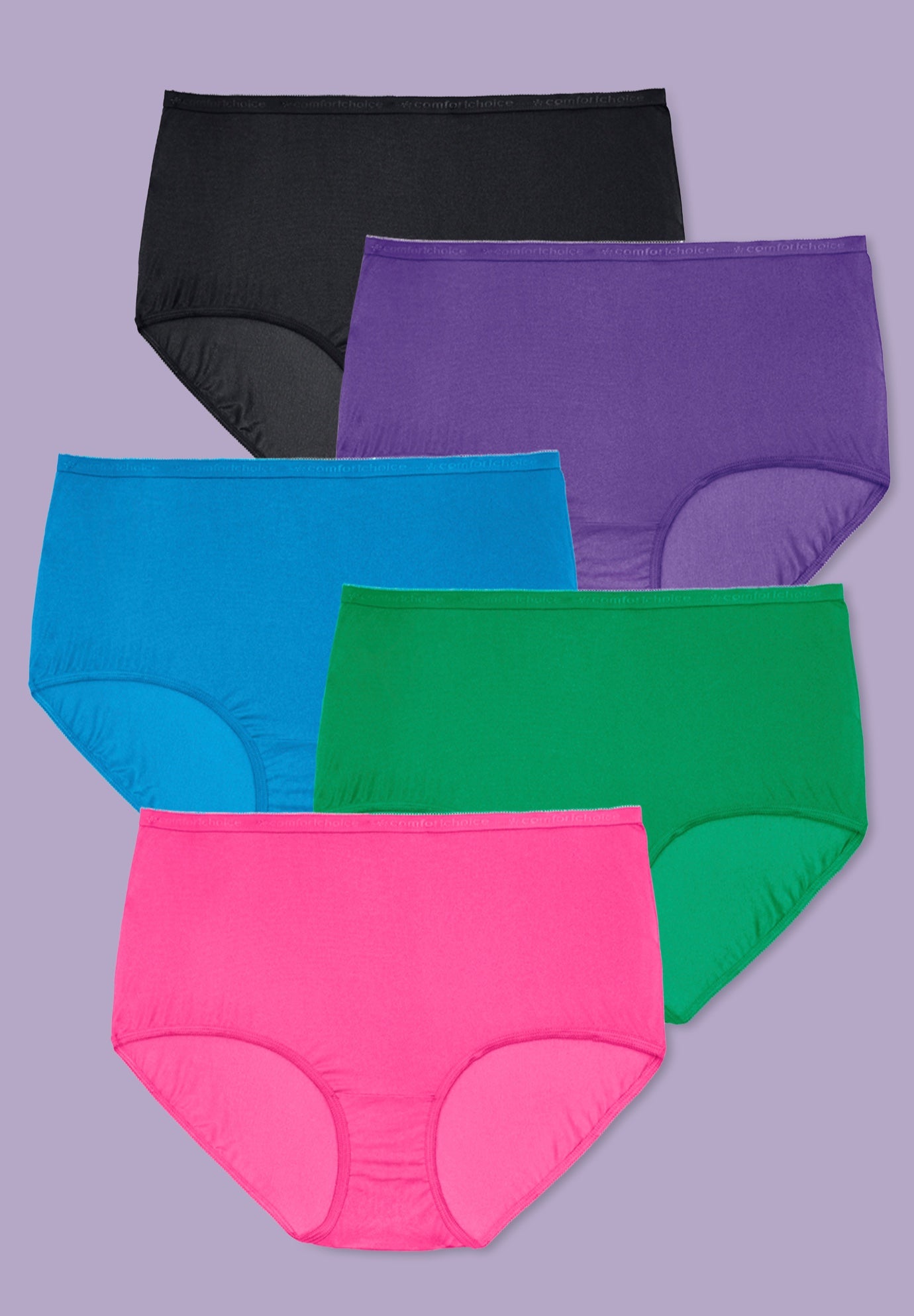 5-Pack Tag-free Full Coverage Cotton Brief image number 0