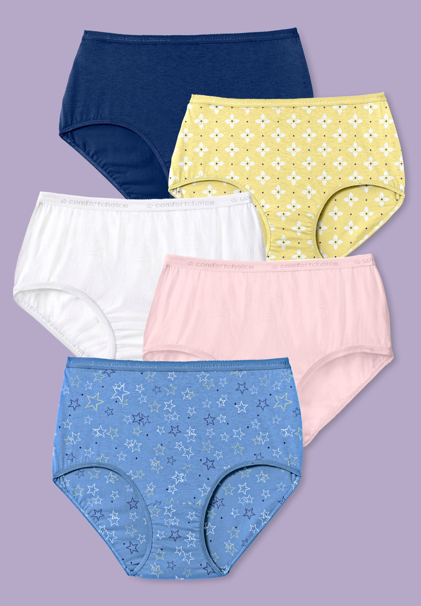 5-Pack Tag-free Full Coverage Cotton Brief image number 0