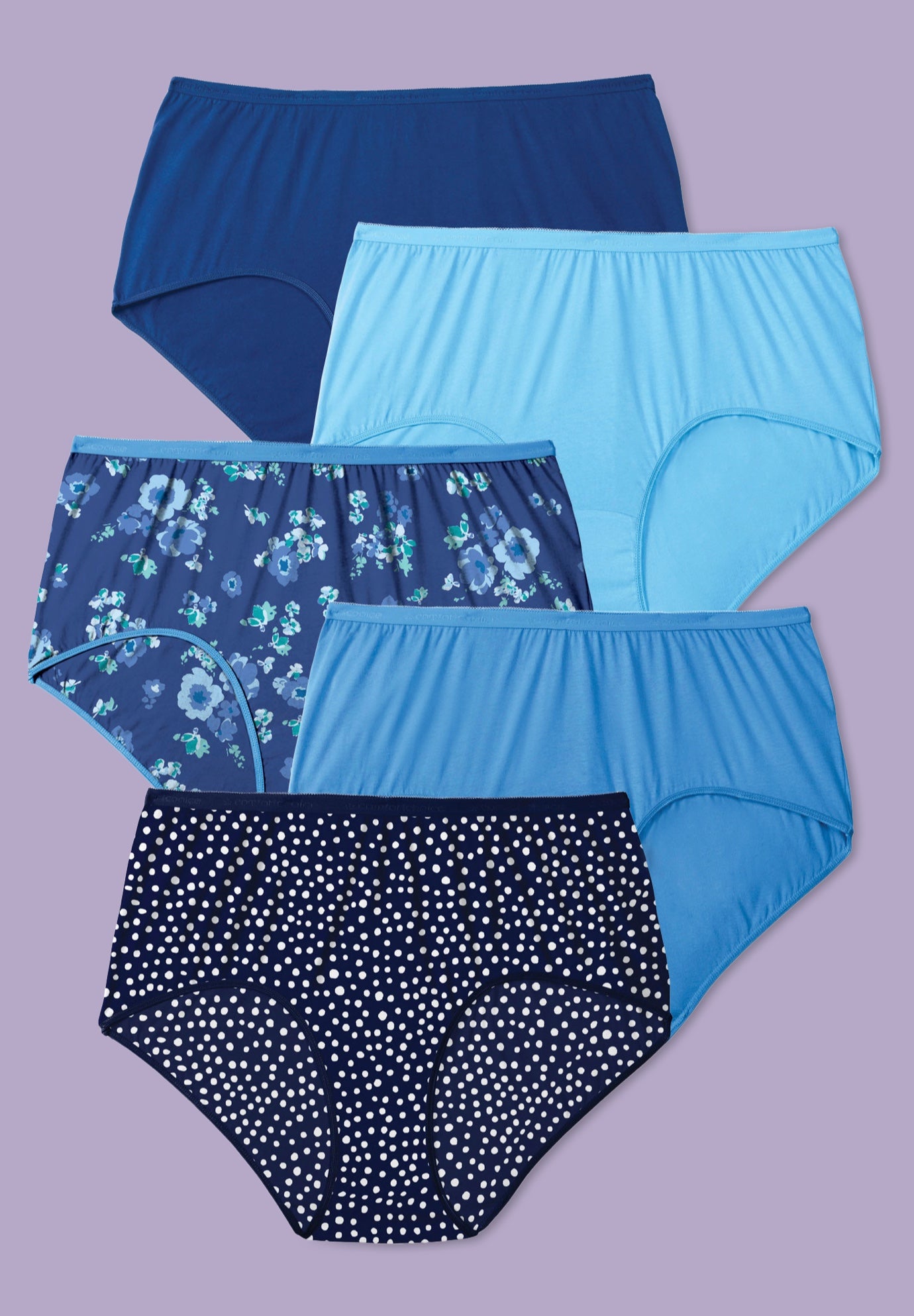 5-Pack Tag-free Full Coverage Cotton Brief image number 0