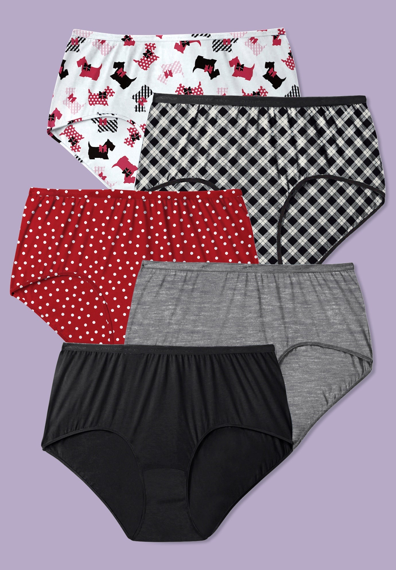 5-Pack Tag-free Full Coverage Cotton Brief image number 0