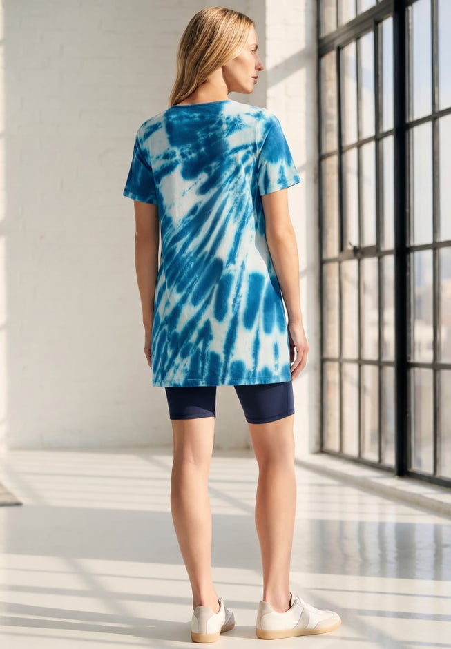 Ultimate Lattice Neck Short Sleeve Tunic image number 1