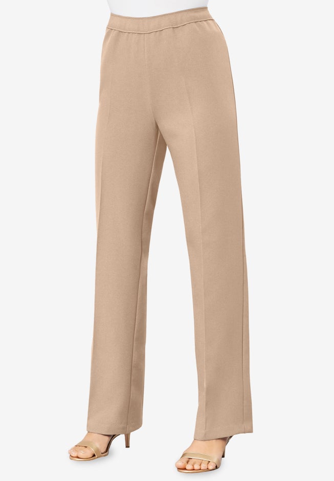 Plus Size Wide Leg Bend Over® Pant image number 1