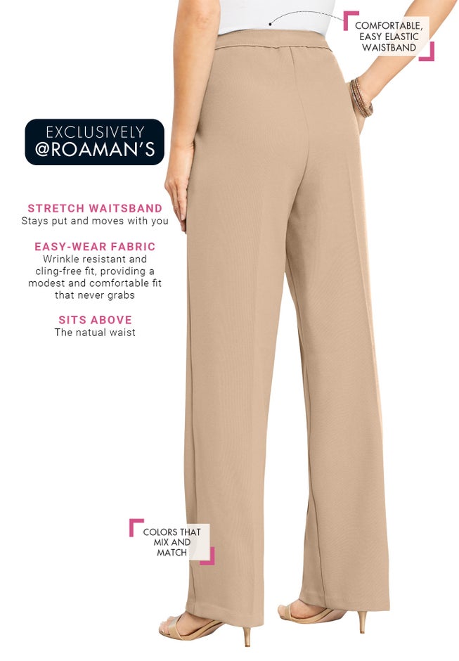 Plus Size Wide Leg Bend Over&reg; Pant image number 1