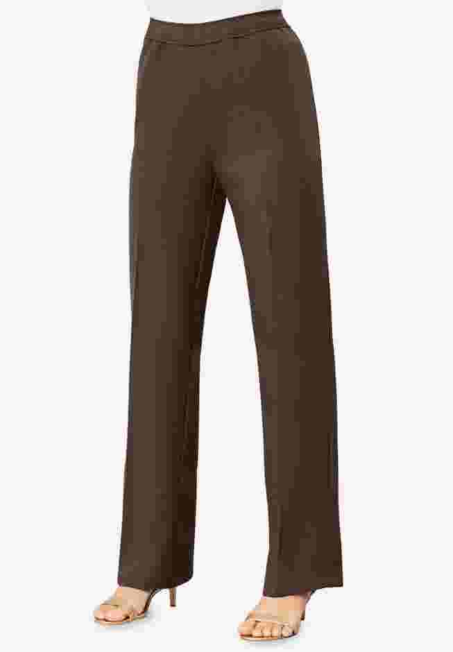Plus Size Wide Leg Bend Over® Pant image number 1