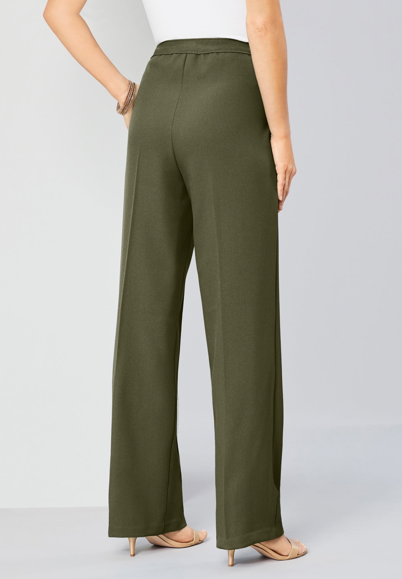 Plus Size Wide Leg Bend Over&reg; Pant image number 1