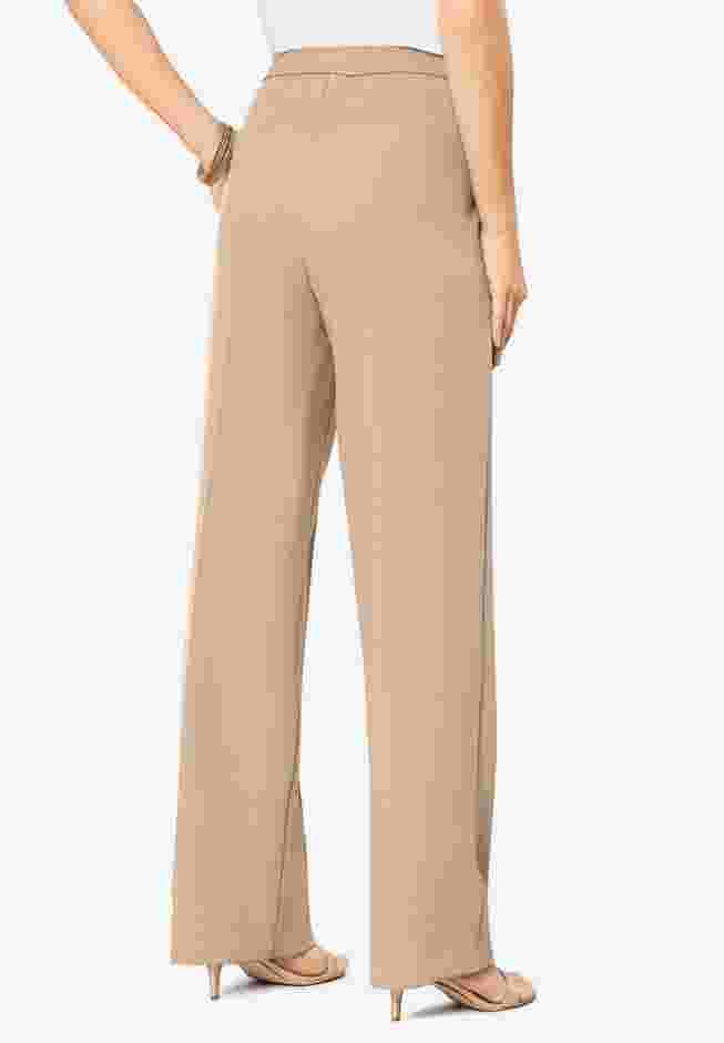 Plus Size Wide Leg Bend Over® Pant image number 0