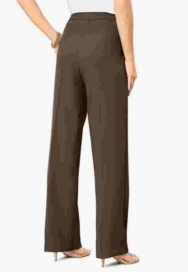 Plus Size Wide Leg Bend Over® Pant image number 0