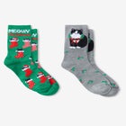 MeMoi® 2-Pack Holiday Crew Socks image number null