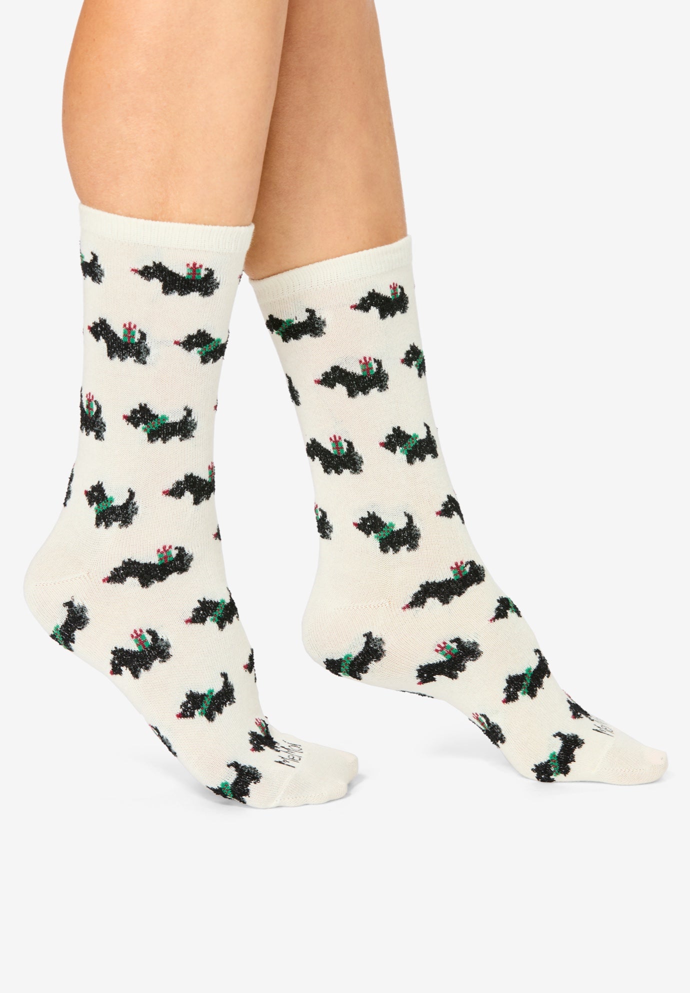 MeMoi® 2-Pack Holiday Crew Socks image number 1