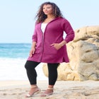 Waffle Mega Length Zip Hoodie image number null