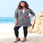 Waffle Mega Length Zip Hoodie image number null