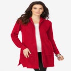 Waffle Mega Length Zip Hoodie image number null