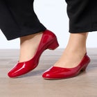 The Vida Leather-Like Slip On Pump image number null