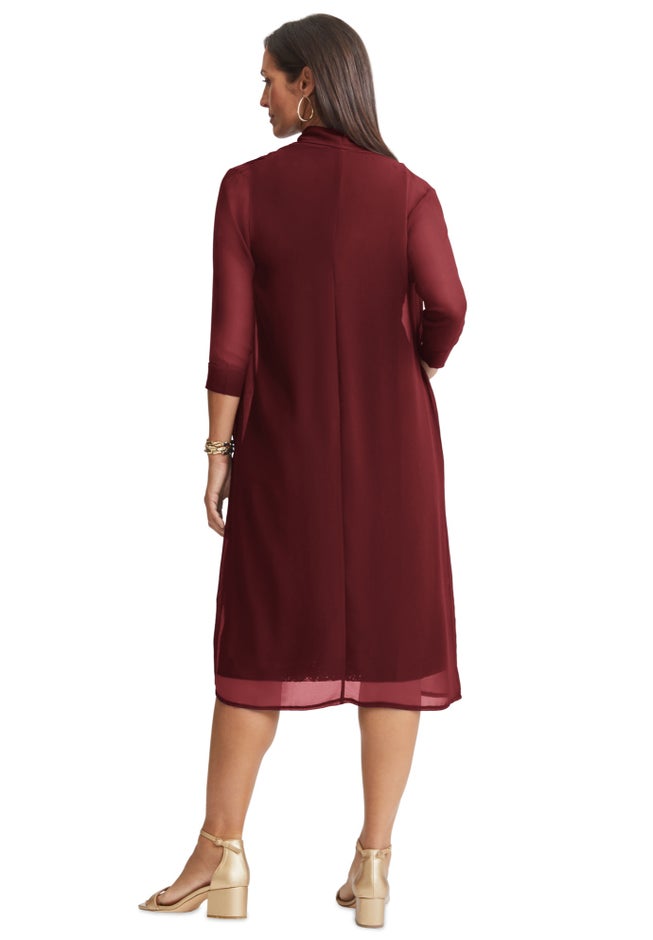 2-Piece Lace Jacket Dress image number 1