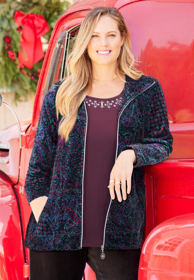 Cozy Velour Jacket image number 3