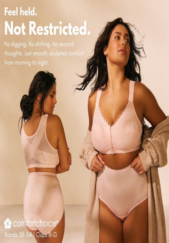 Front Close Wireless Posture Bra image number 7