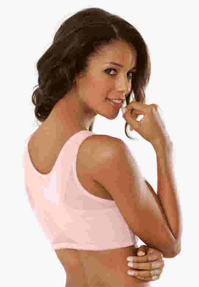 Front Close Wireless Posture Bra image number 1