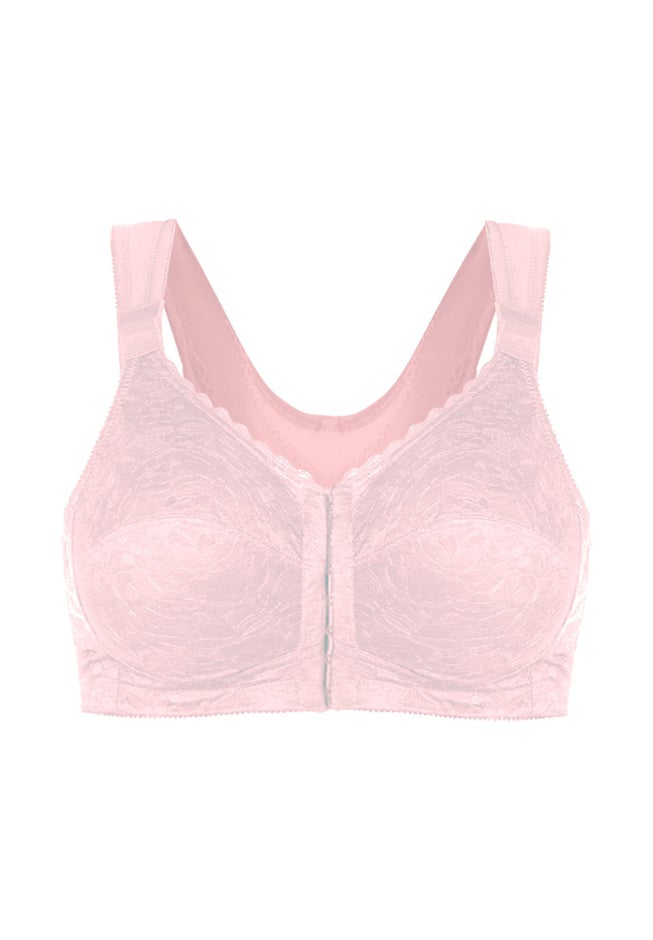 Front Close Wireless Posture Bra image number 2