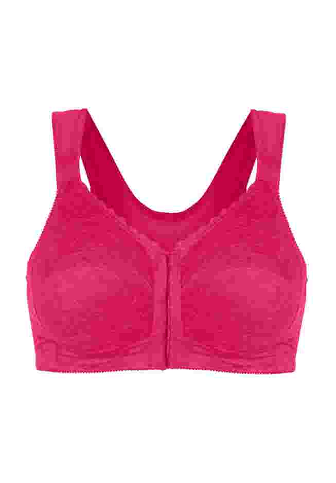 Front Close Wireless Posture Bra image number 2