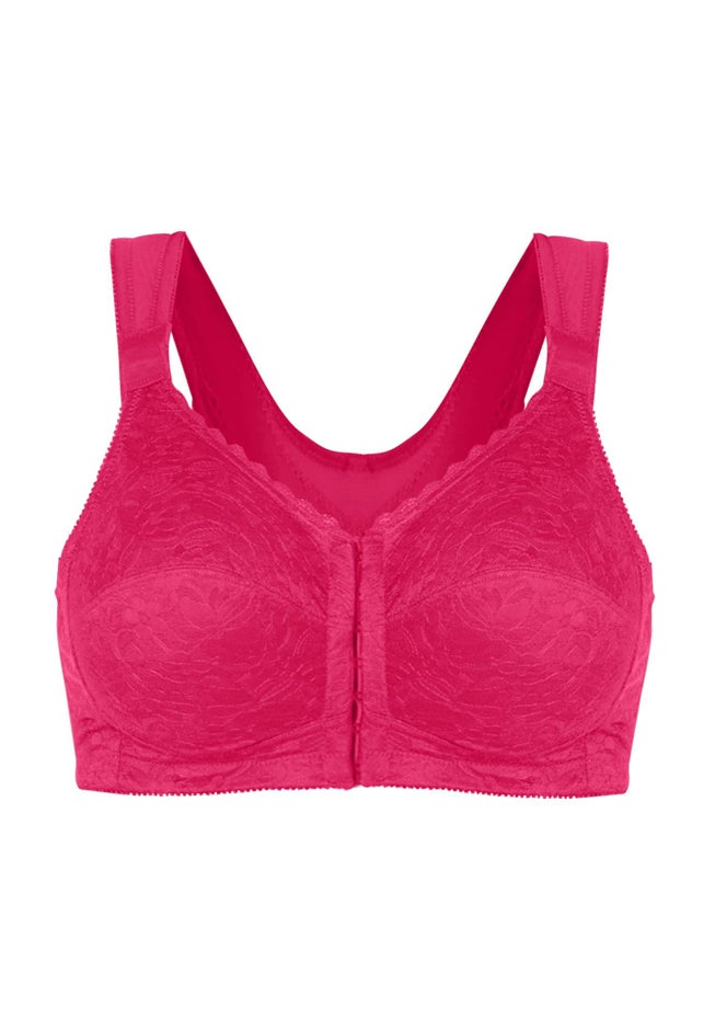 Front Close Wireless Posture Bra image number 2