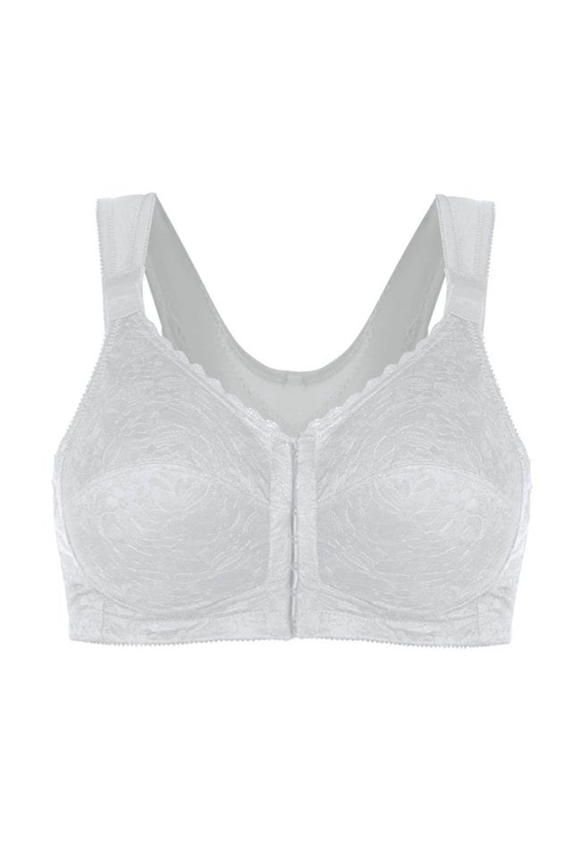 Front Close Wireless Posture Bra image number 2