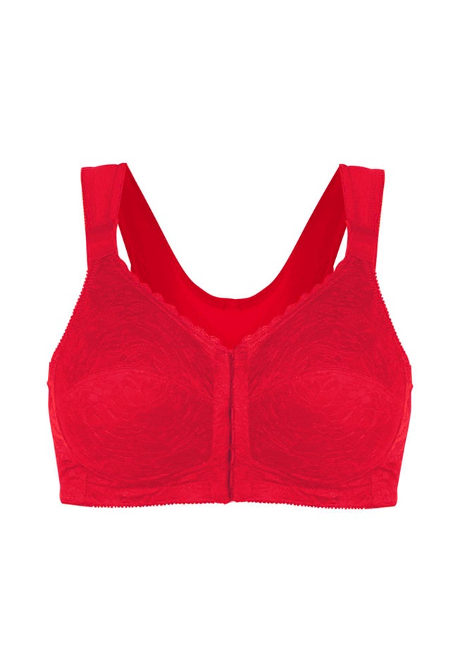 Front Close Wireless Posture Bra image number 2