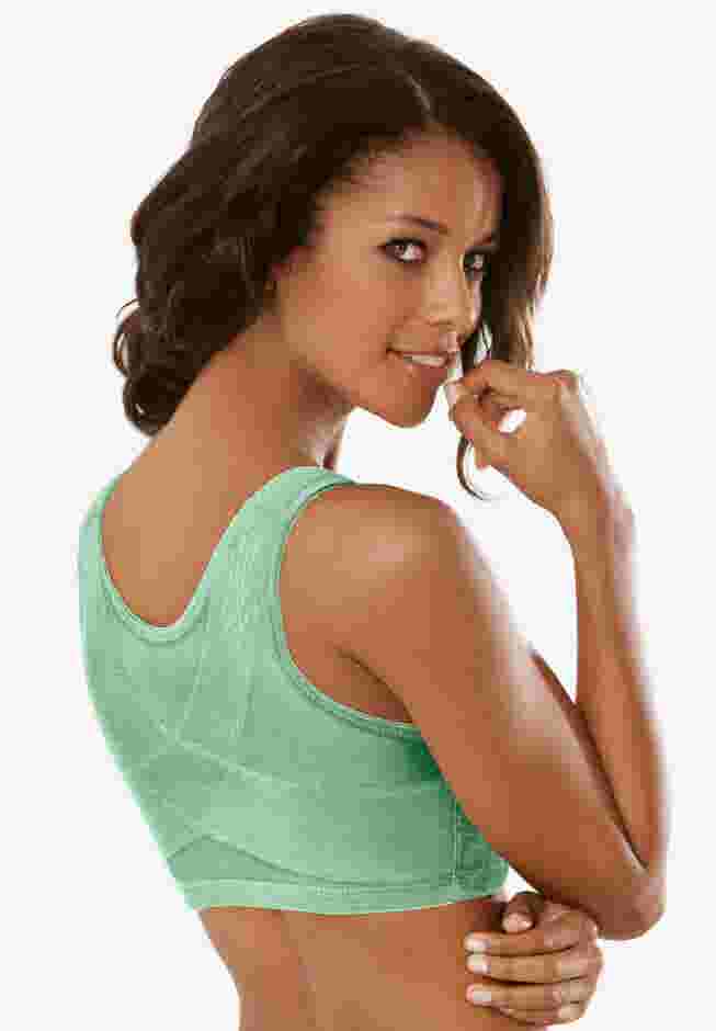 Front Close Wireless Posture Bra image number 1