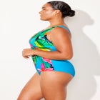 Chlorine Resistant High Neck One Piece Swimsuit image number null